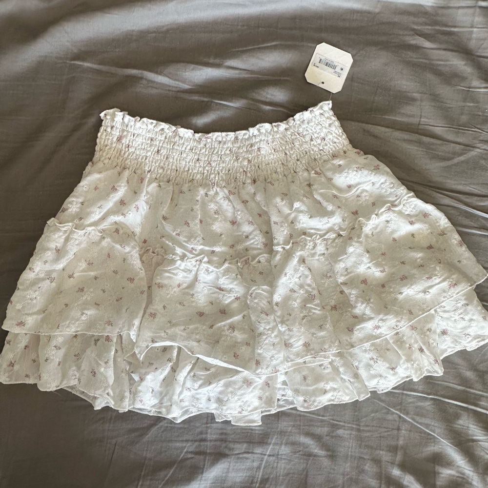 Altar’d State Floral White Skirt